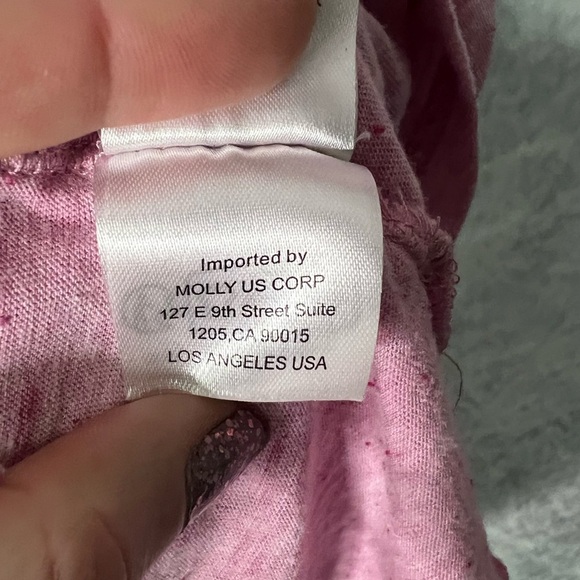 Molly Bracken Pink Ruffle Sleeve Women's Top - Large - Picture 10 of 12